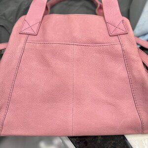American Leather Co. Pink Pebbled Leather Satchel – Excellent Condition!